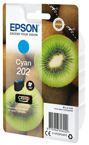 Epson Kiwi Singlepack Cyan 202 Claria Premium Ink Epson Kiwi Singlepack Cyan 202 Claria Premium Ink